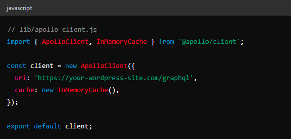 Create a GraphQL client