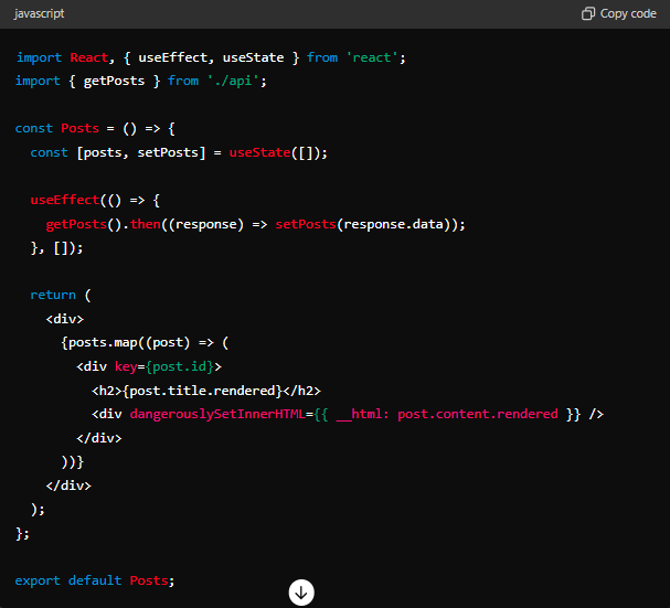 Posts Component
