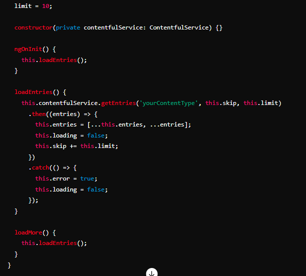 Implement Pagination for Large Datasets 